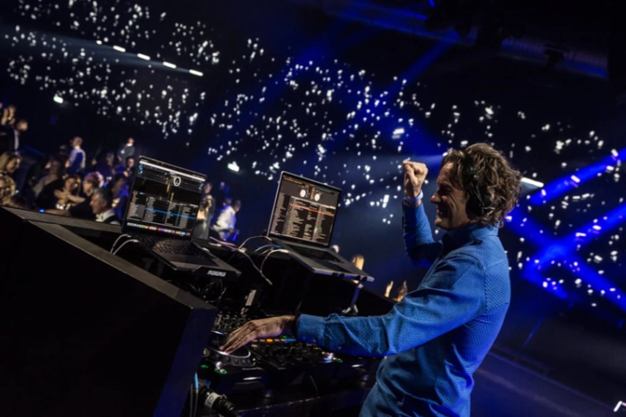 A DJ performing at a wedding