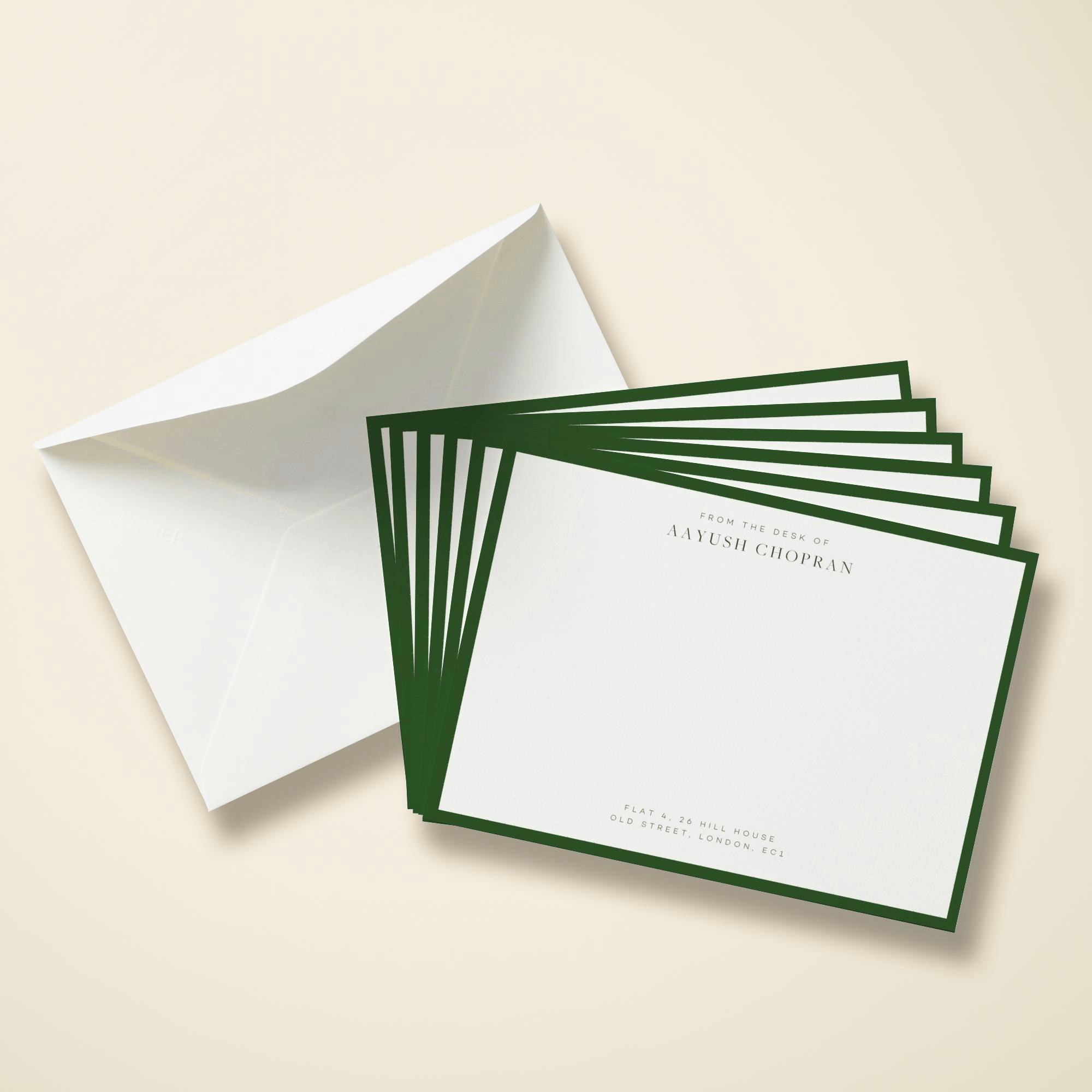 Custom stationery set