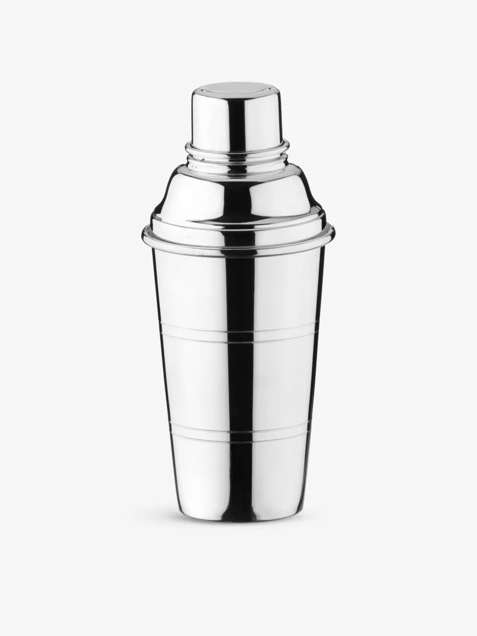 silver cocktail shaker