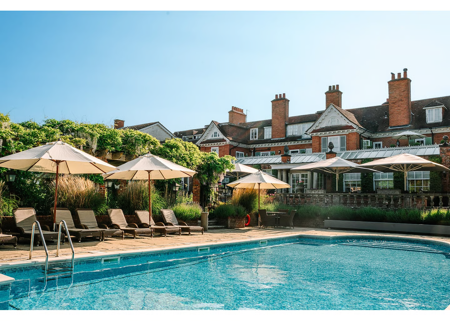 Chewton Glen, a Relais & Châteaux luxury hotel and wedding venue on the edge of the New Forest with 17-metre outdoor heated pool